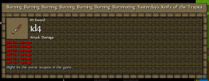 It's burning for *you*.